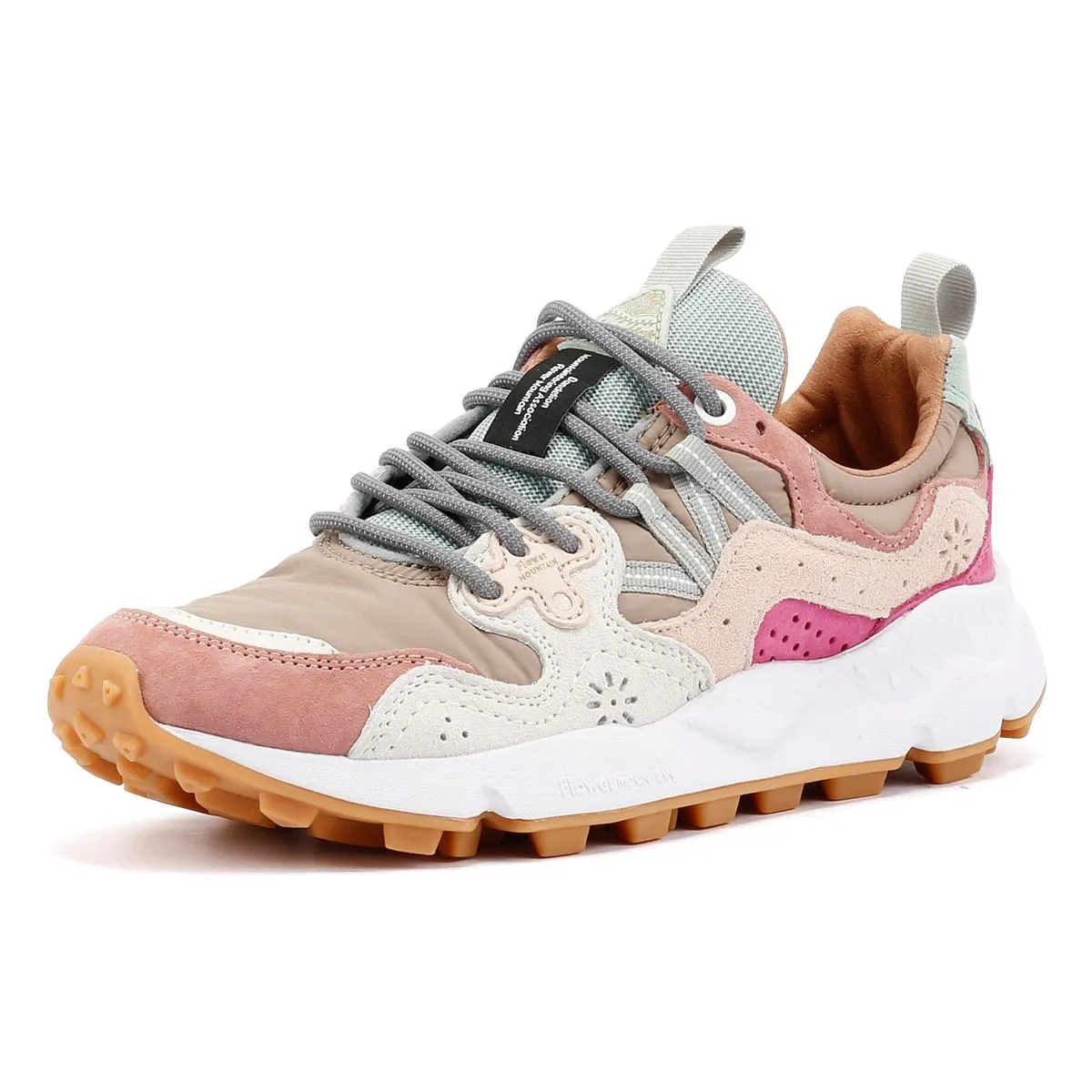 Flower Mountain Yamano 3 Women's Grey/Pink Trainers Lounge Fit