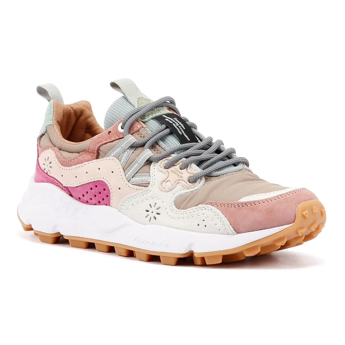 Flower Mountain Yamano 3 Women's Grey/Pink Trainers Lounge Fit