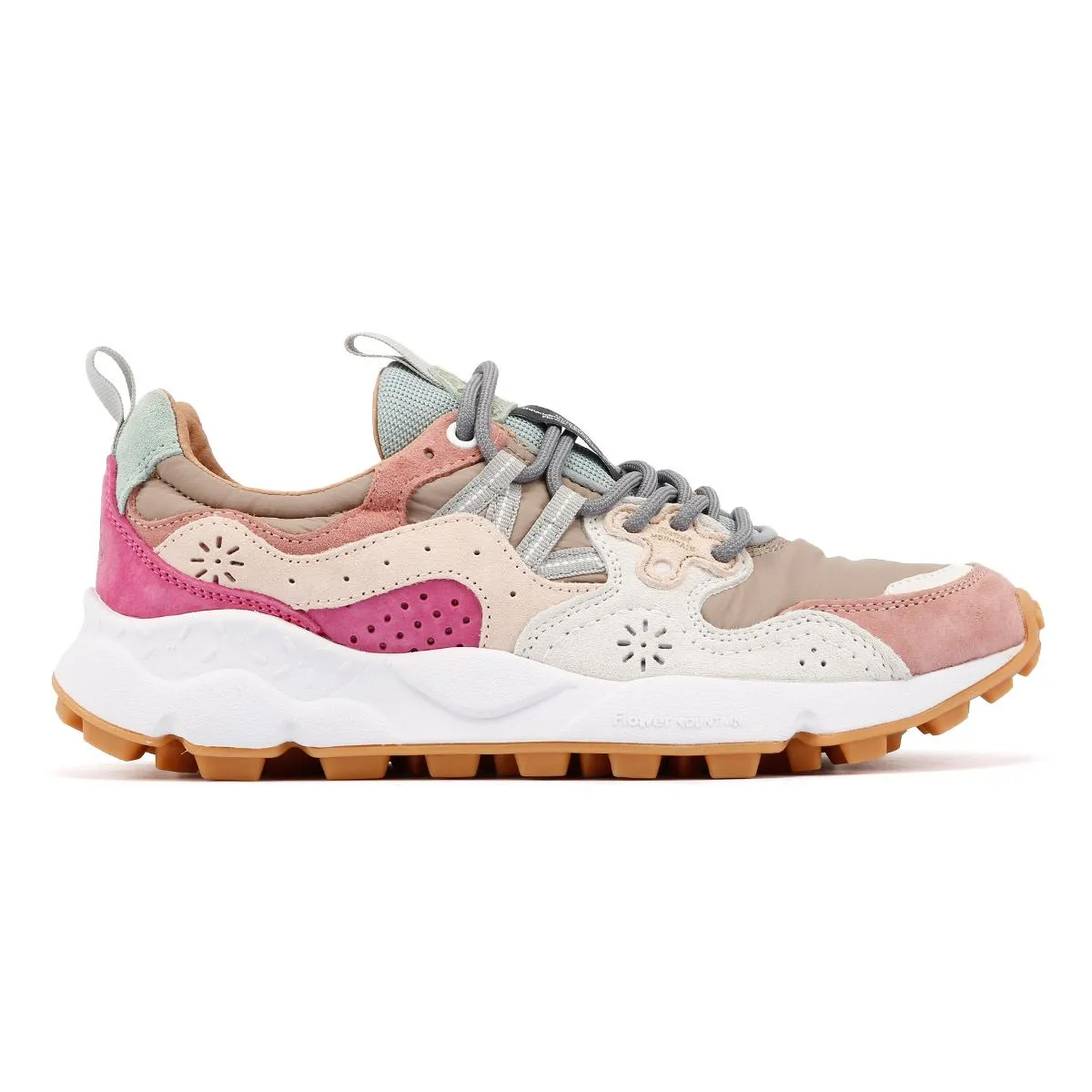 Flower Mountain Yamano 3 Women's Grey/Pink Trainers Lounge Fit