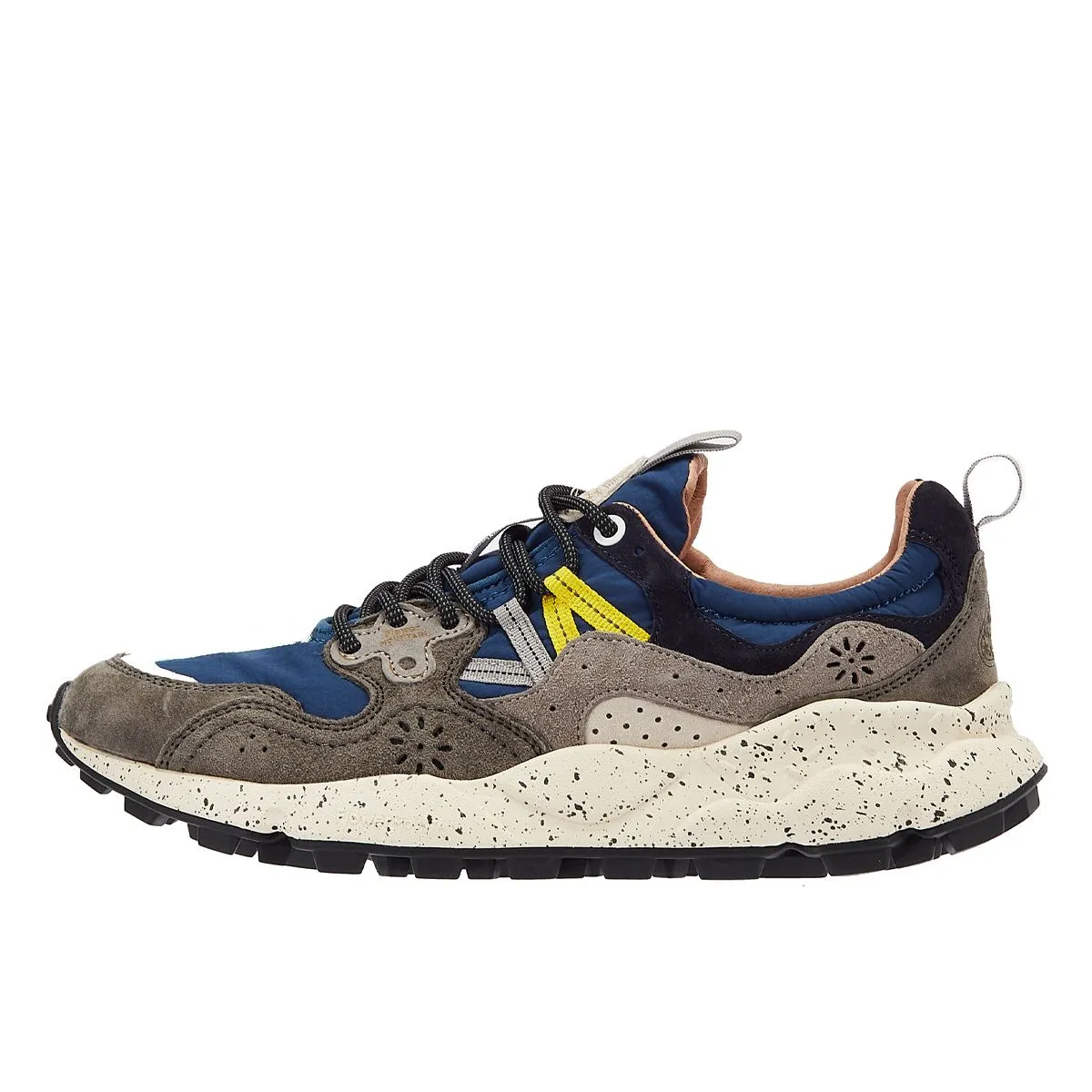 Flower Mountain Yamano Suede Men's Grey/Blue Trainers Foam Support