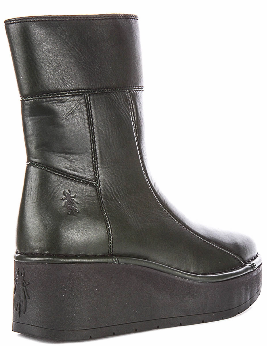 Fly London Hann248 In Dark Green For Women Rush Trek