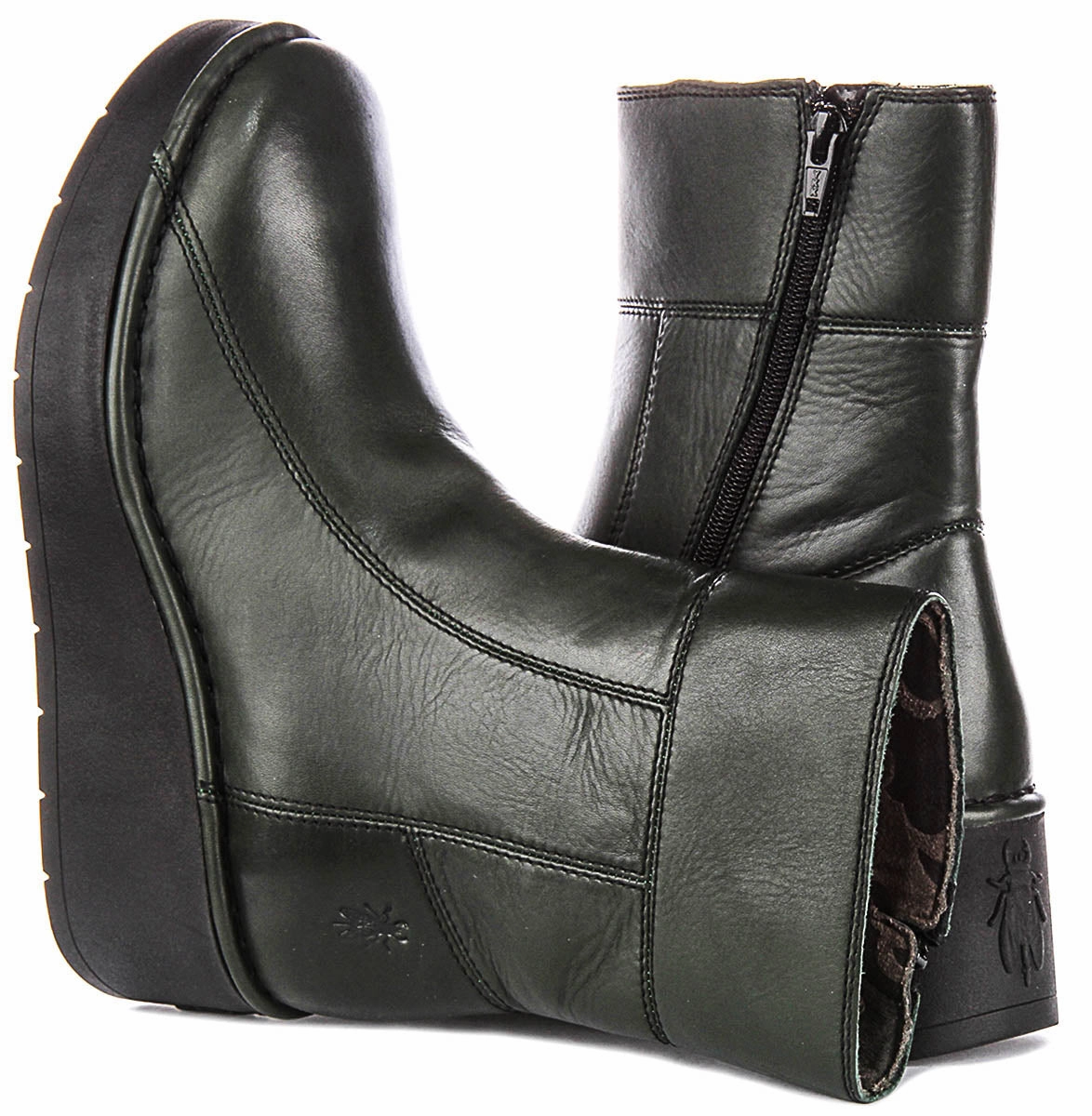 Fly London Hann248 In Dark Green For Women Rush Trek