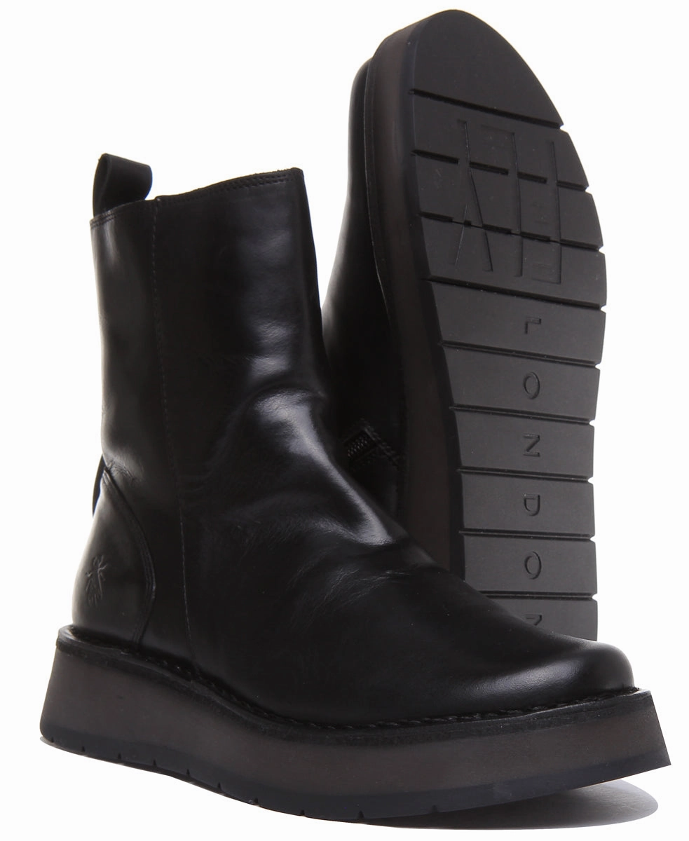 Fly London Reno053 In Black For Women Trail Power Boots