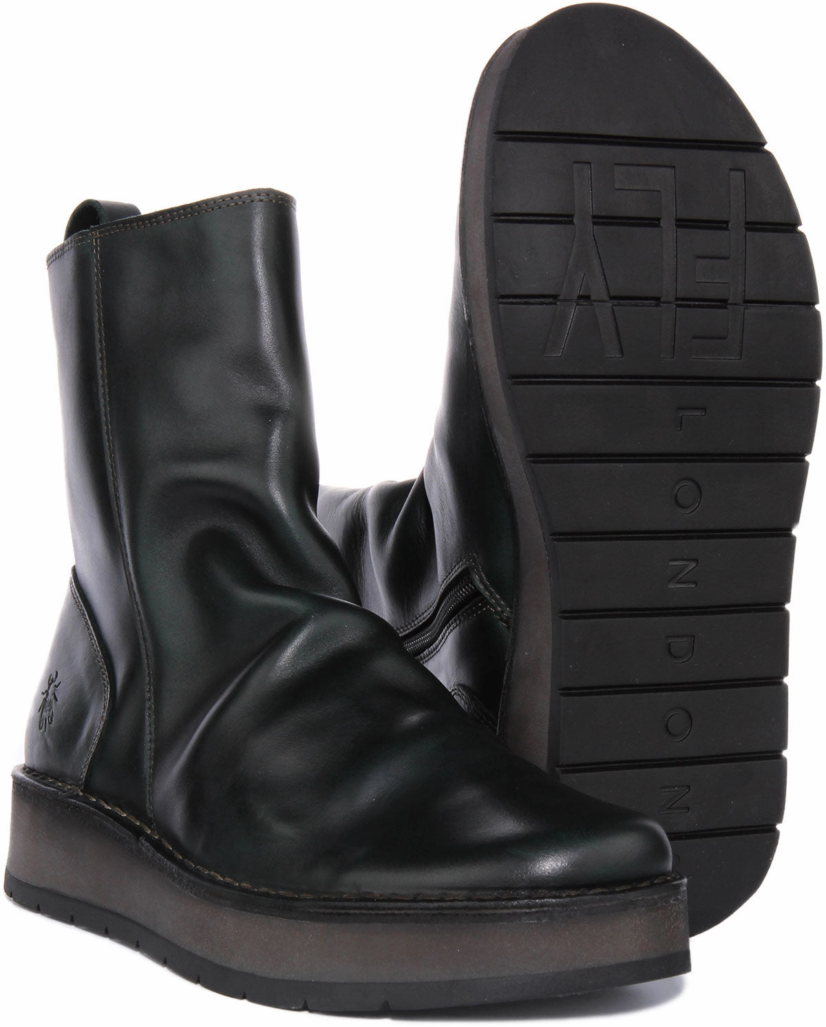 Fly London Reno053 In Petrol For Women Trekking Grip