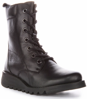 Fly London Silf015 In Black For Women Sturdy Trail Boots