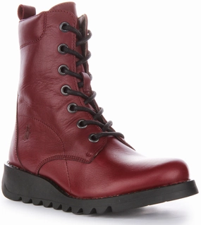 Heavy Impact Protection Easy Walk Fly London Silf015 In Wine For Women