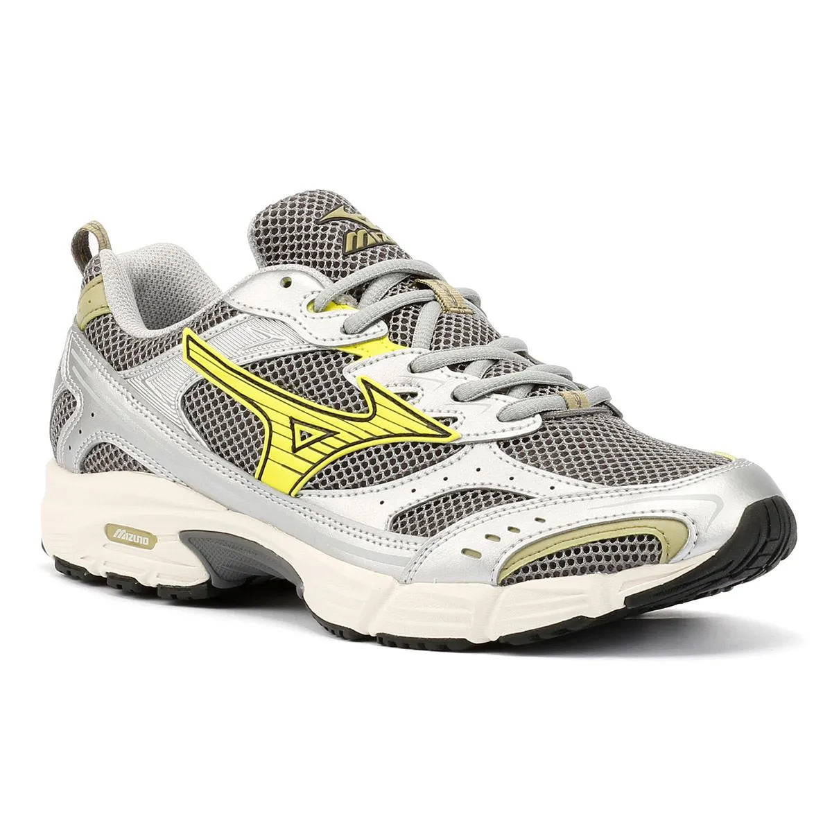 Foam Lining Mizuno MXR Sport Silver/Yellow Trainers