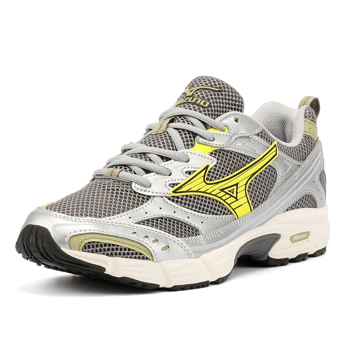 Foam Lining Mizuno MXR Sport Silver/Yellow Trainers