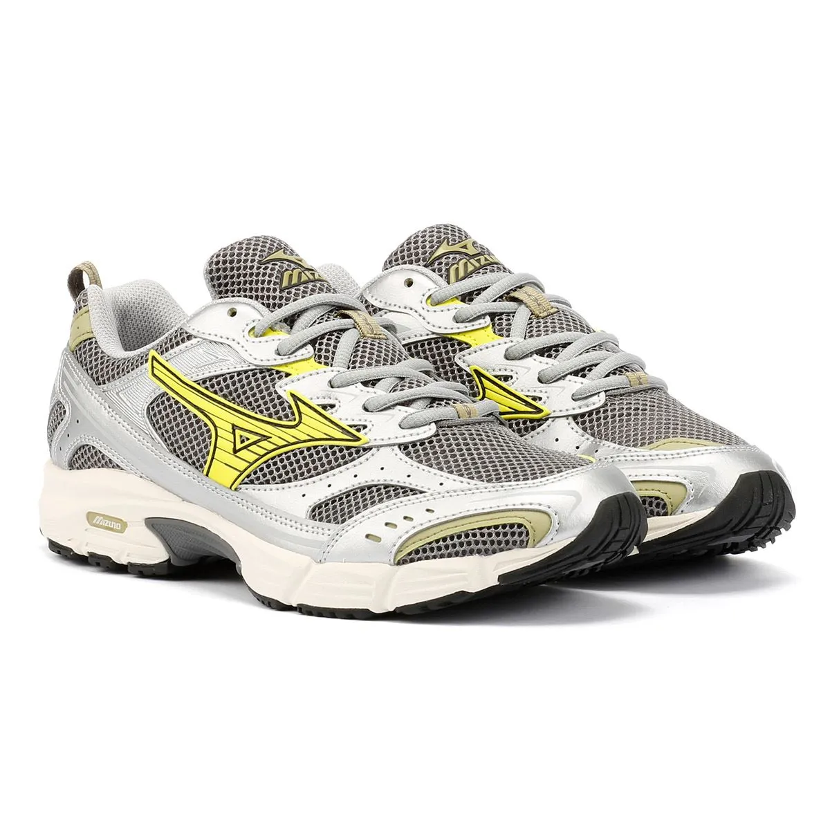 Mizuno MXR Sport Silver/Yellow Trainers Agility Game Home Workout