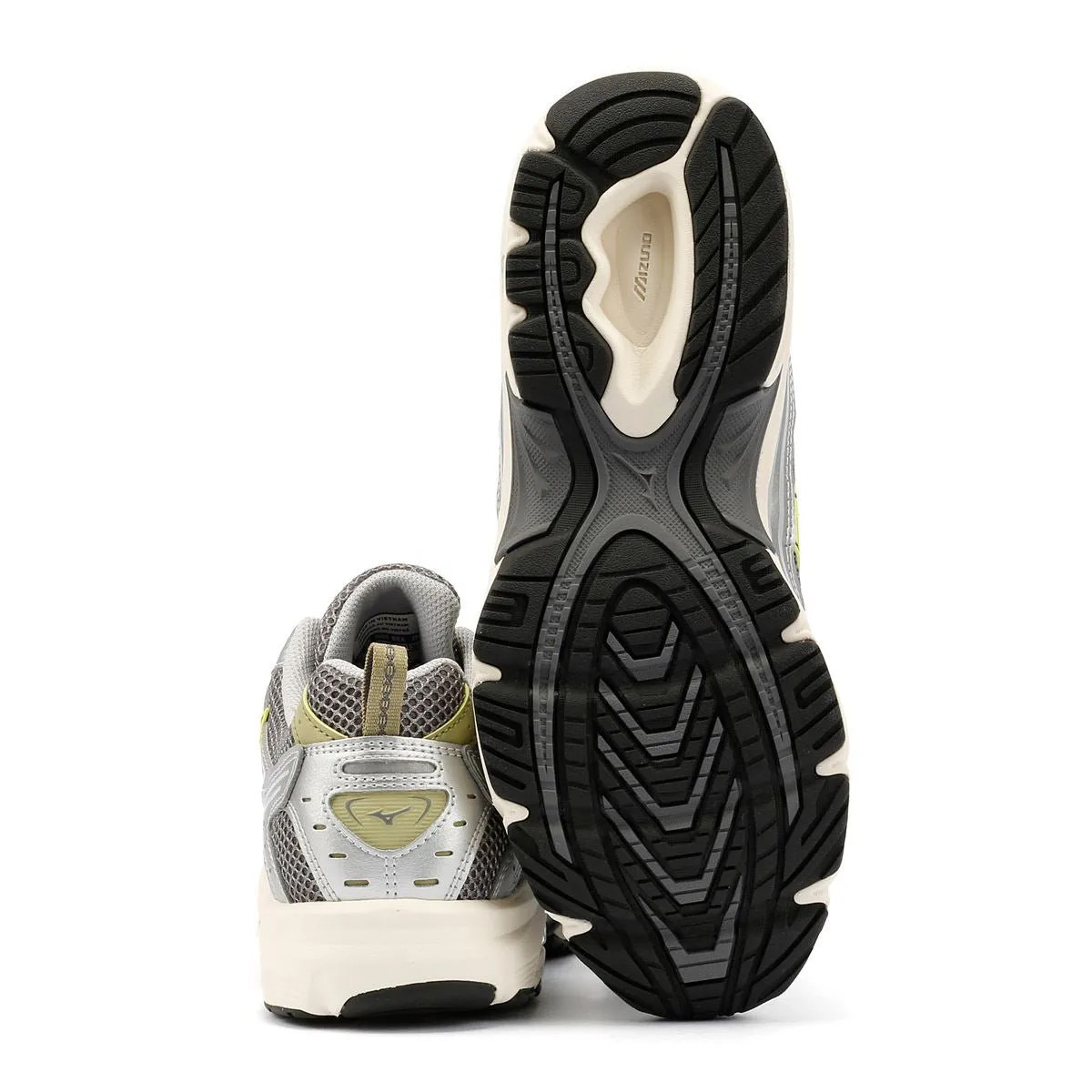 Foam Lining Mizuno MXR Sport Silver/Yellow Trainers