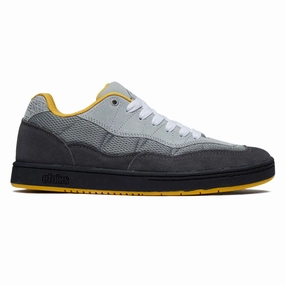 Comfort Ride Fit Etnies Snake Shoes - Grey/Grey/Yellow