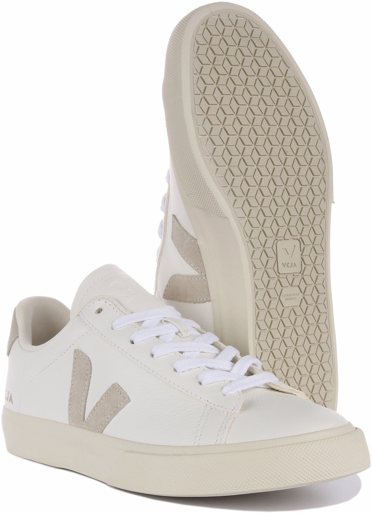 Foam Bounce Veja Campo Chromefree In White Grey For Men