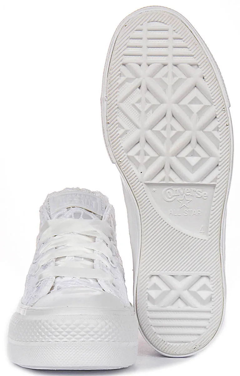 Foot Freedom Converse Chuck Taylor All Star Crochet A15005C In White For Women