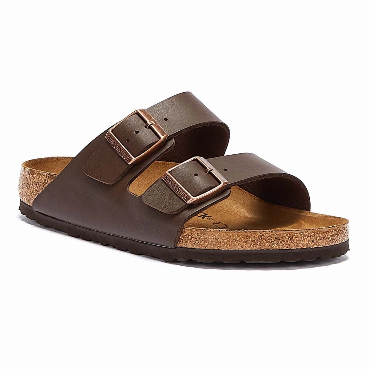 Foot Health Birkenstock Arizona Birko-Flor Womens Brown Narrow Sandals
