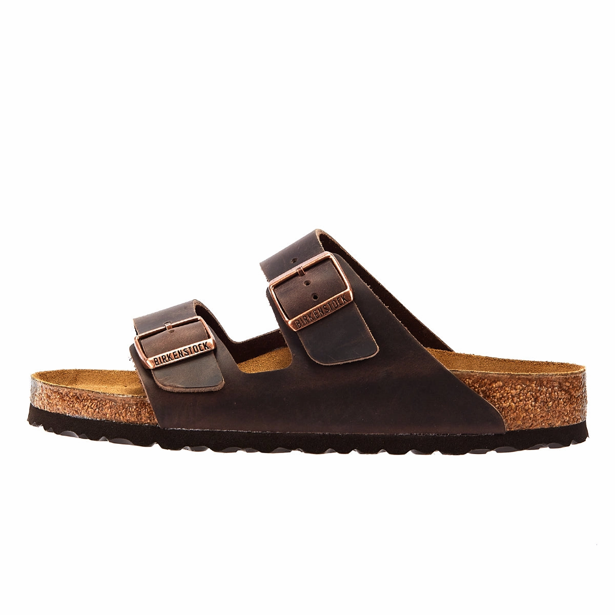 Foot Health Birkenstock Arizona Birko-Flor Womens Brown Narrow Sandals