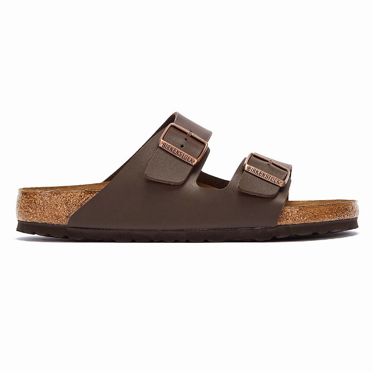 Foot Health Birkenstock Arizona Birko-Flor Womens Brown Narrow Sandals