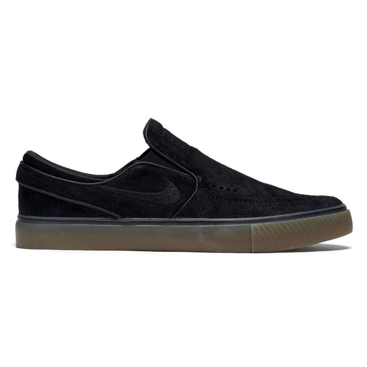 Nike SB Janoski  Slip Shoes - Black/Black/Gum Light Brown Quick Travel Fit
