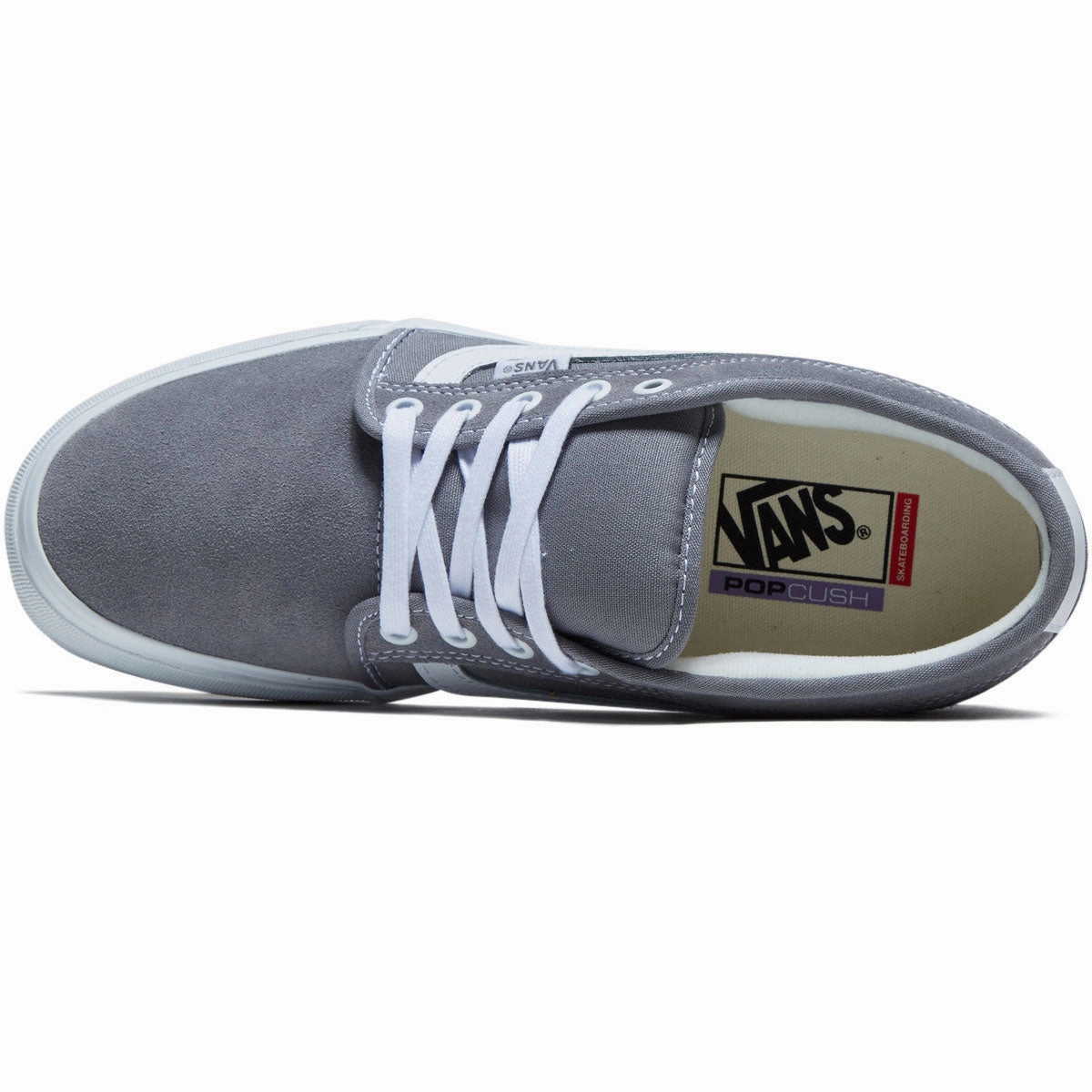 Foot Reinforce Vans Skate Chukka Low Sidestripe Shoes - Light Grey