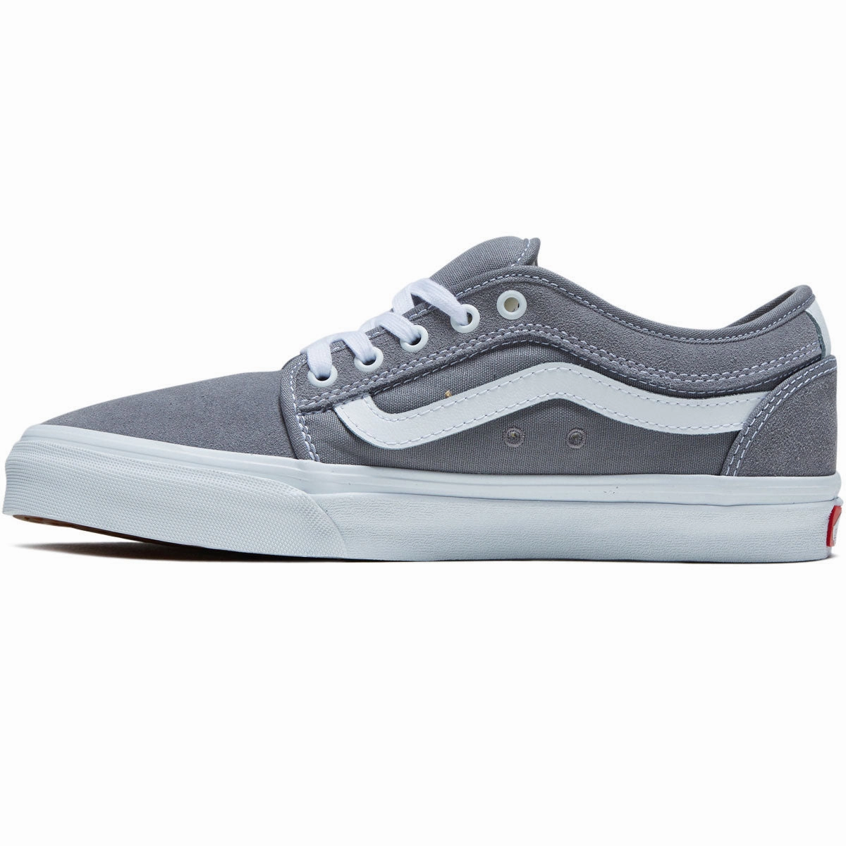 Foot Reinforce Vans Skate Chukka Low Sidestripe Shoes - Light Grey