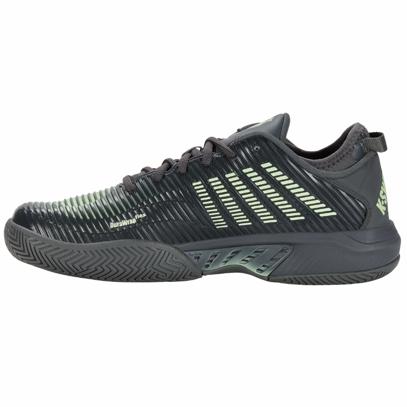 Foot Support K Swiss Hypercourt Supreme AC Mens Tennis Shoes  - Urban Chic / Green