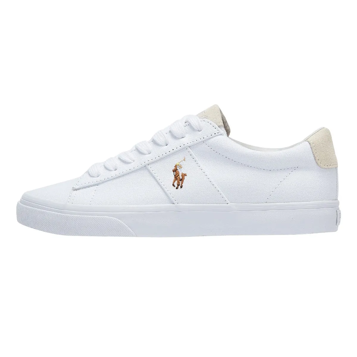 footbed comfort Ralph Lauren Sayer Canvas White Trainers