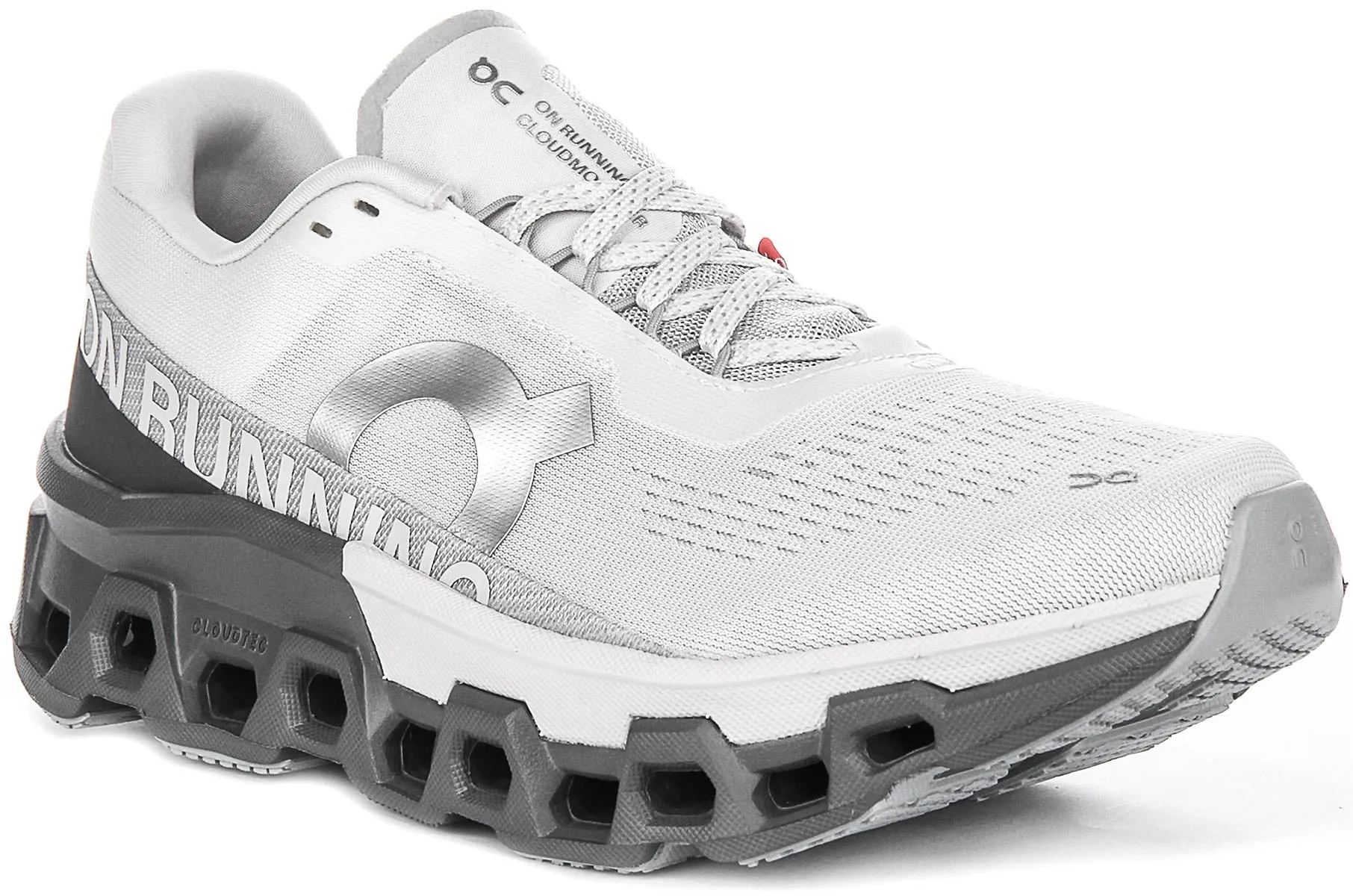 On Running Cloudmonster 2 In Grey For Men Joint protection Cushioned step reduces vibration from repetitive contact