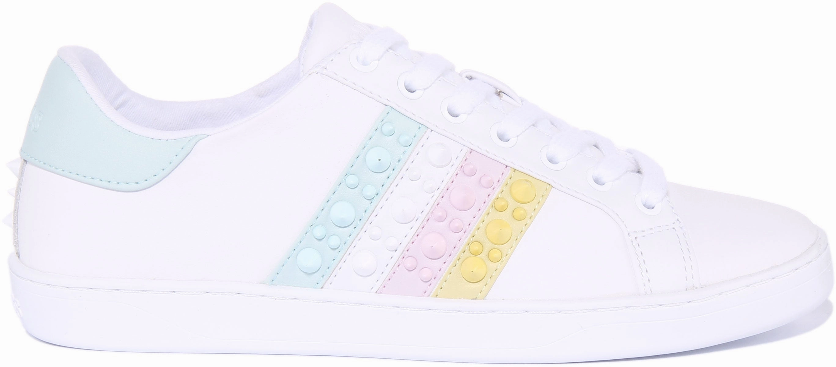 Forward Motion Guess Jacobb Studd In White Blue For Women