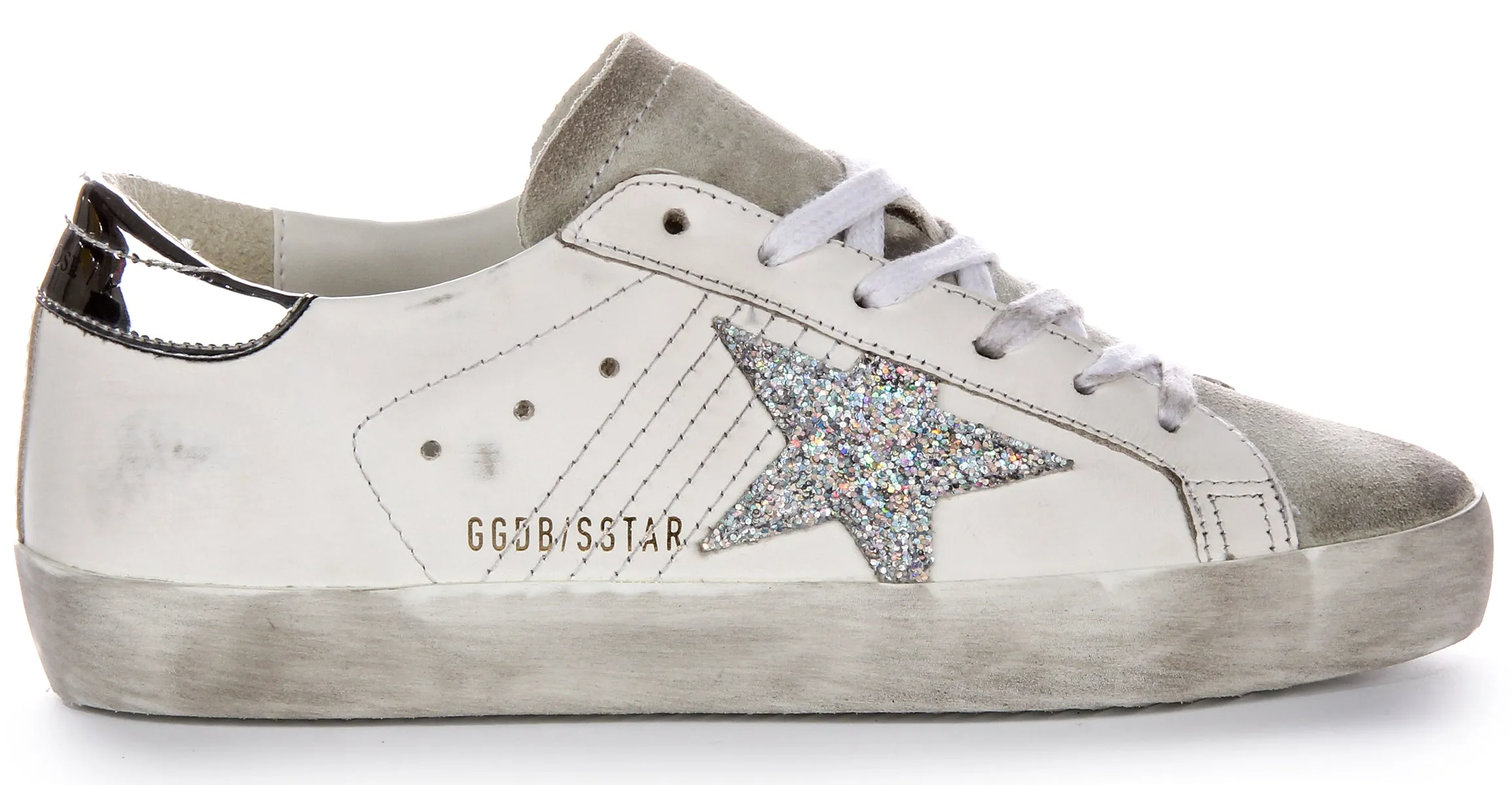 Fresh Comfort Golden Goose Super Star In White silver For Women
