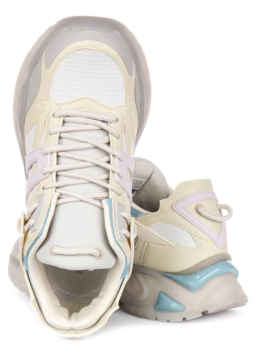 Fresh Flow Guess Belluna Logo In Beige For Women