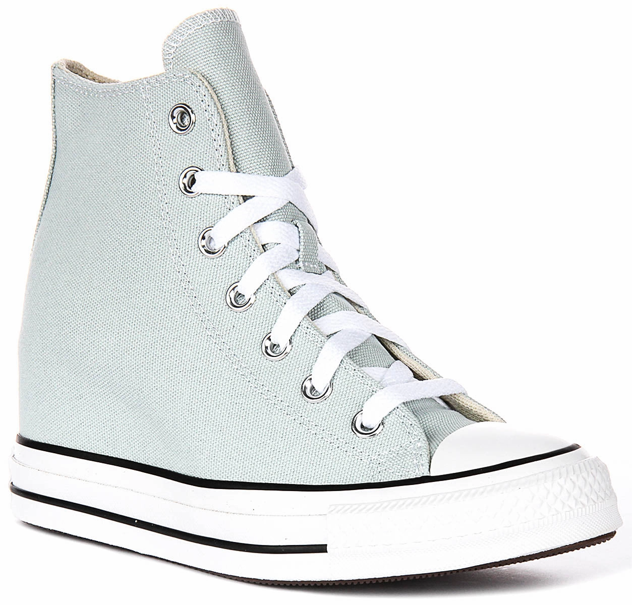 Converse All Star Wedge Hi A13532C In Light Blue For Women Art Fair Outdoor Style