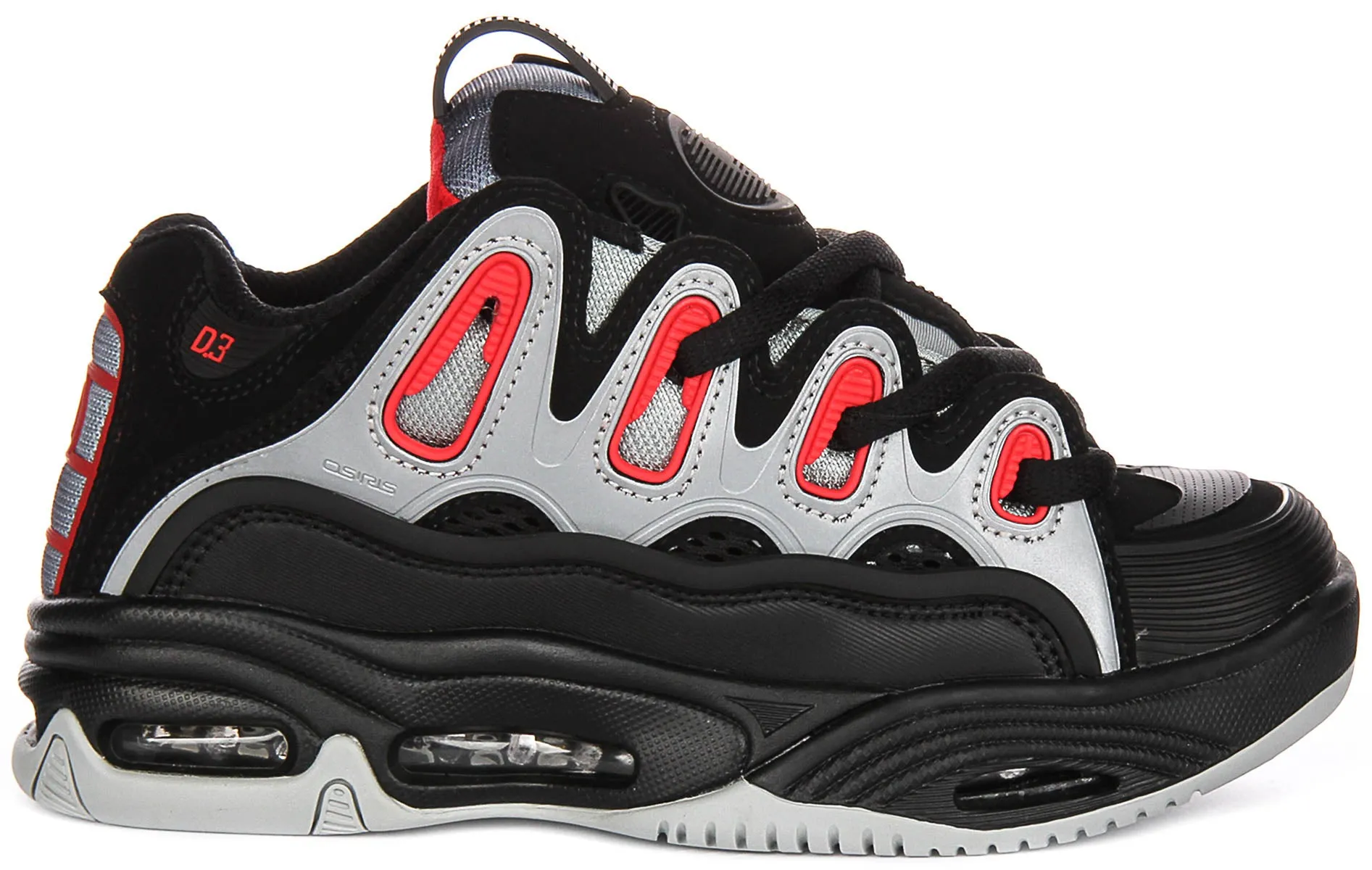 Full Flex Osiris D3 2001 In Black Grey For Men