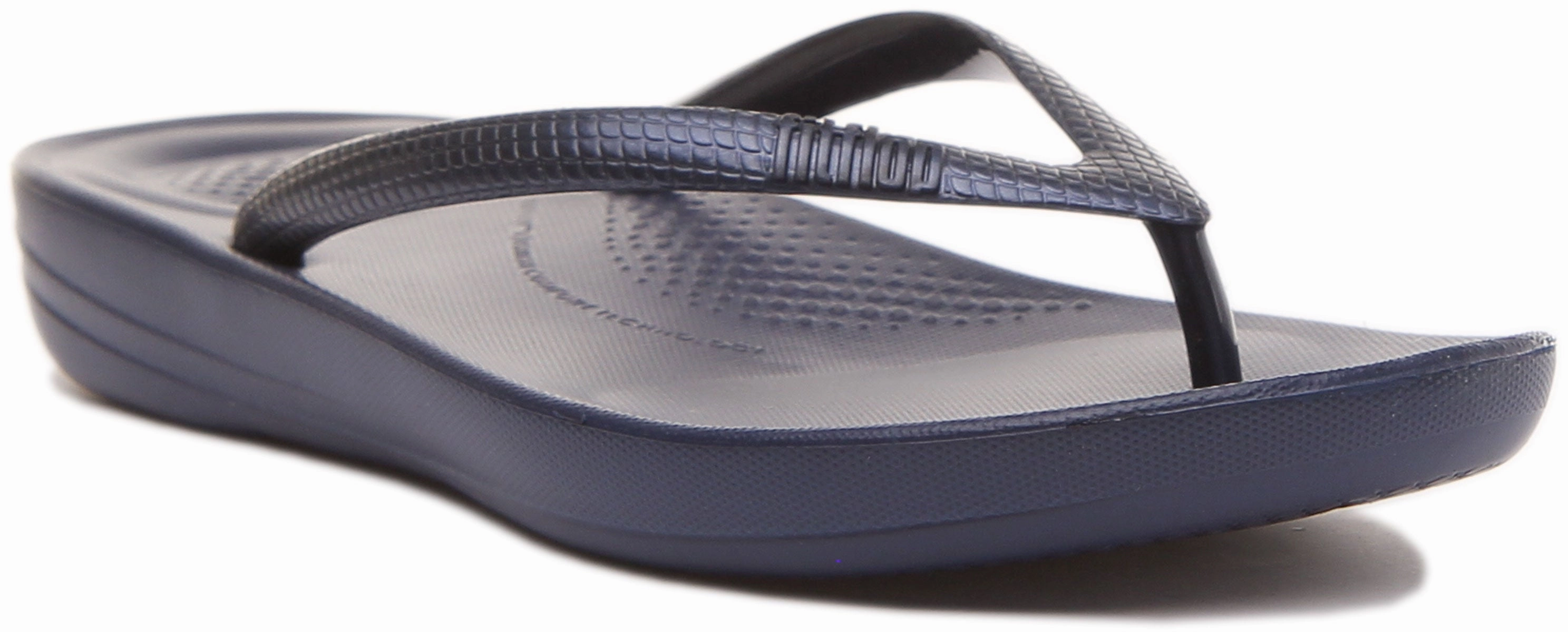 Fitflop Iqushion In Navy For Women Poolside Chic Relaxing Walks