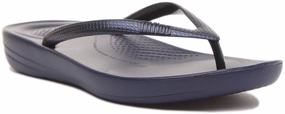 Fitflop Iqushion In Navy For Women Poolside Chic Relaxing Walks