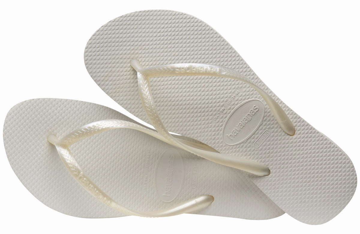 Fun Style Havaianas Slim In White for Women