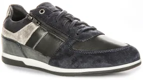 Breathable Upper Power Movement Geox U Renan B In Navy Grey For Men