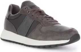 Geox U Molveno A In Navy For Men Wide forefoot base improves balance in motion