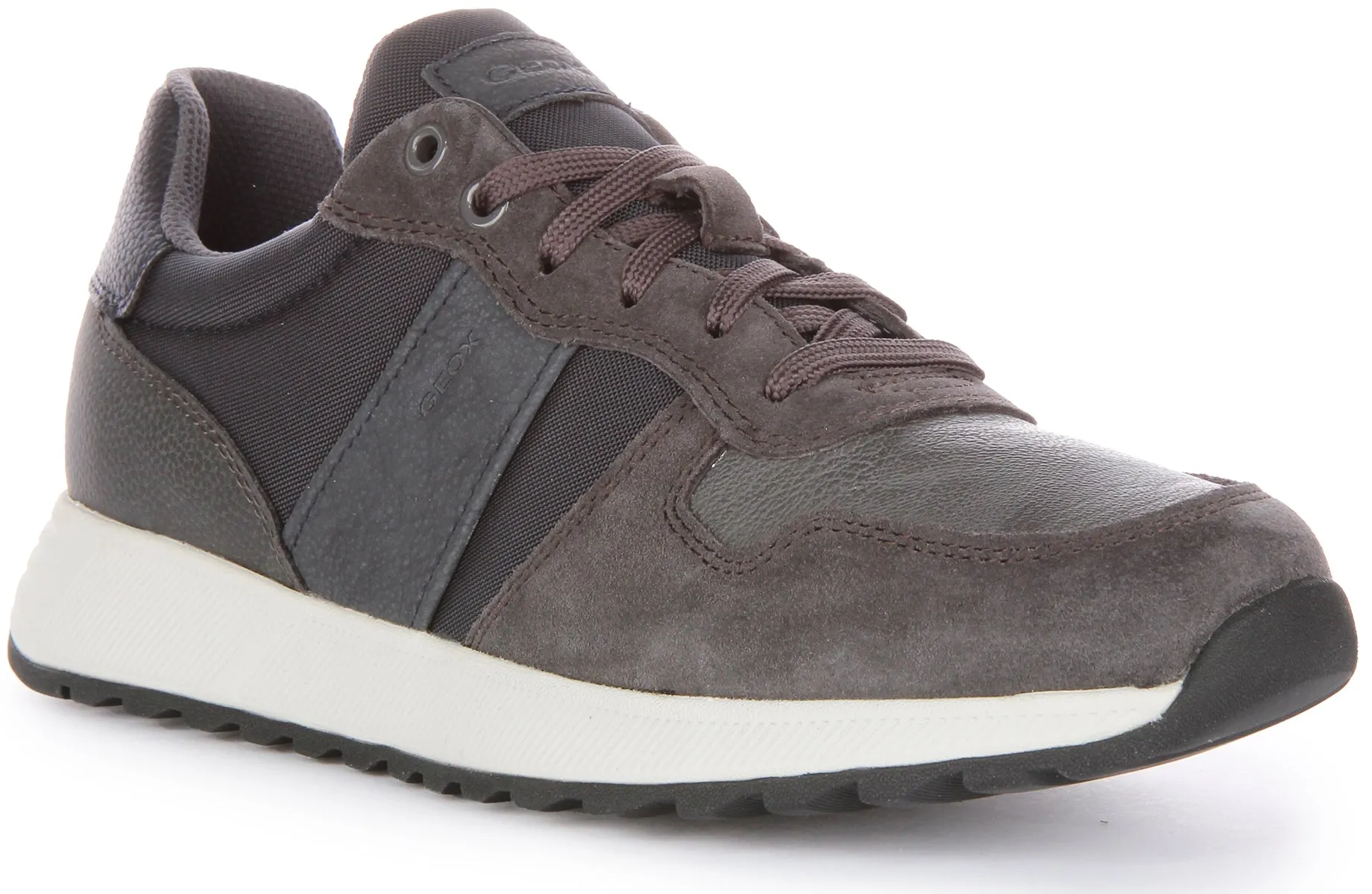 Geox U Molveno A In Navy For Men Wide forefoot base improves balance in motion