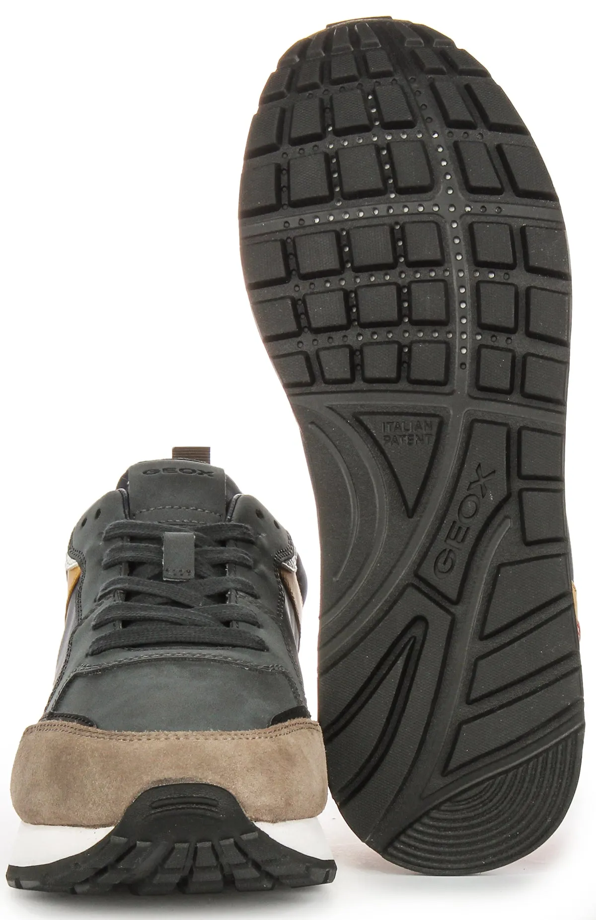 Geox U Partenio B In Navy Multi For Men Streamlined Fit