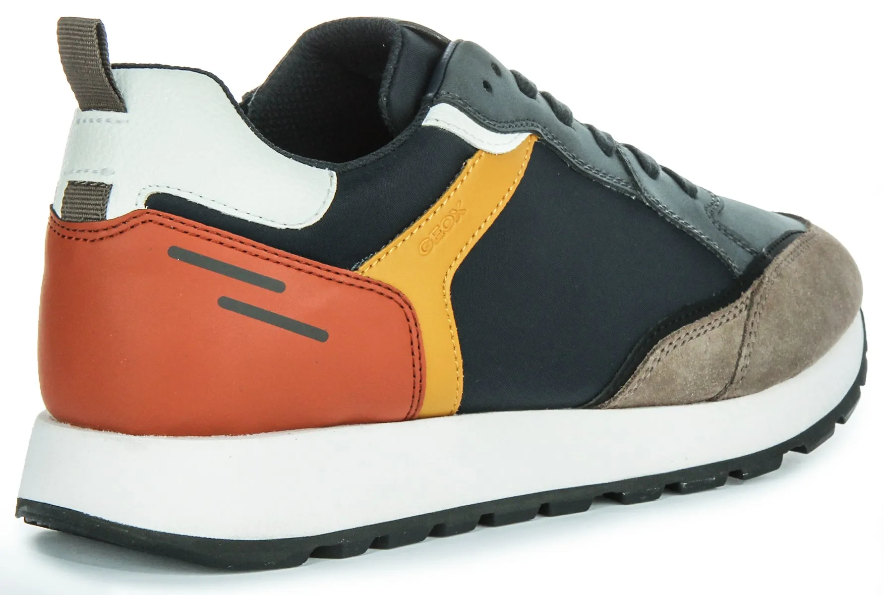 Geox U Partenio B In Navy Multi For Men Streamlined Fit