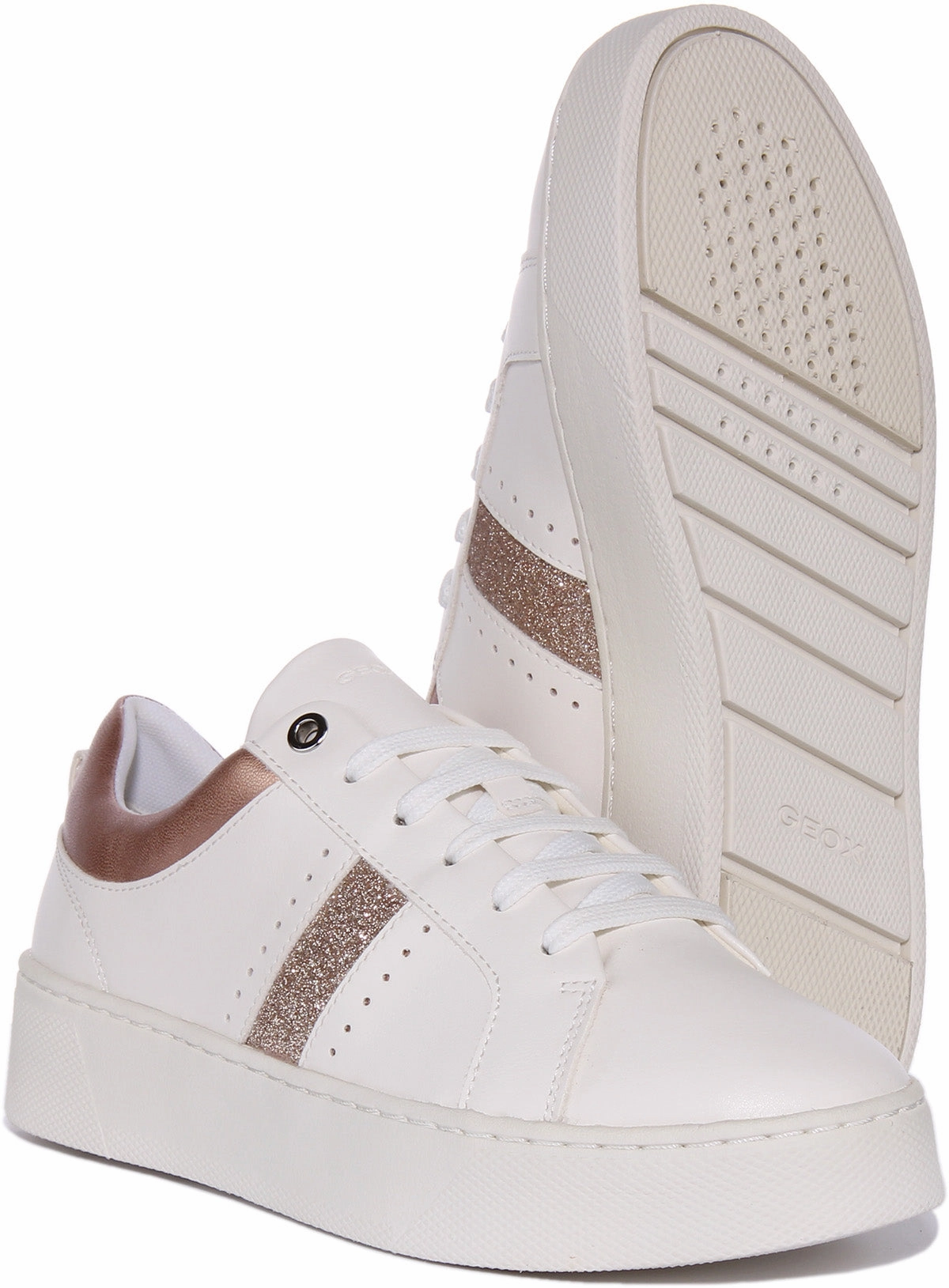 Geox D Skyely A In White Gold For Women Comfort Glide