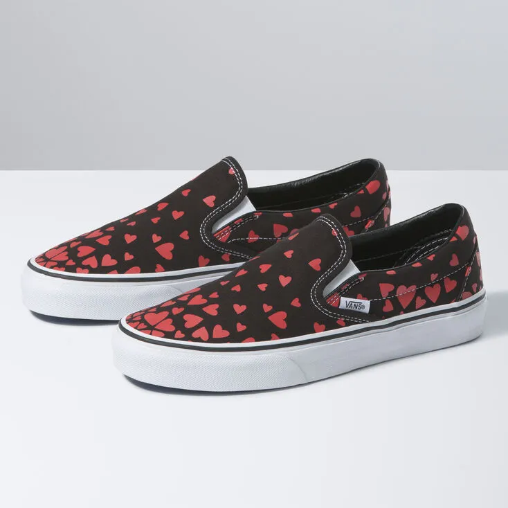 Glam silhouette VANS VALENTINES HEARTS CLASSIC SLIP-ON