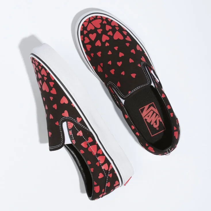 Glam silhouette VANS VALENTINES HEARTS CLASSIC SLIP-ON