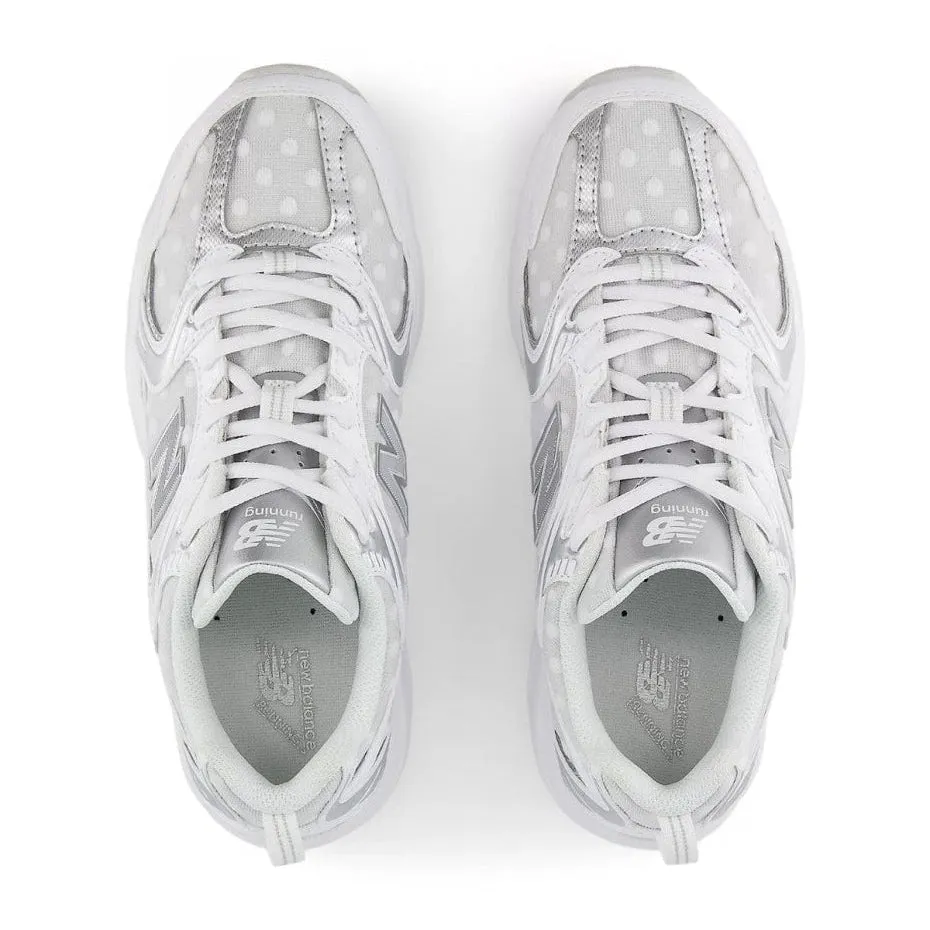 Glammed-up NEW BALANCE 530 U530HFW White Silver Metallic Unisex (LF)