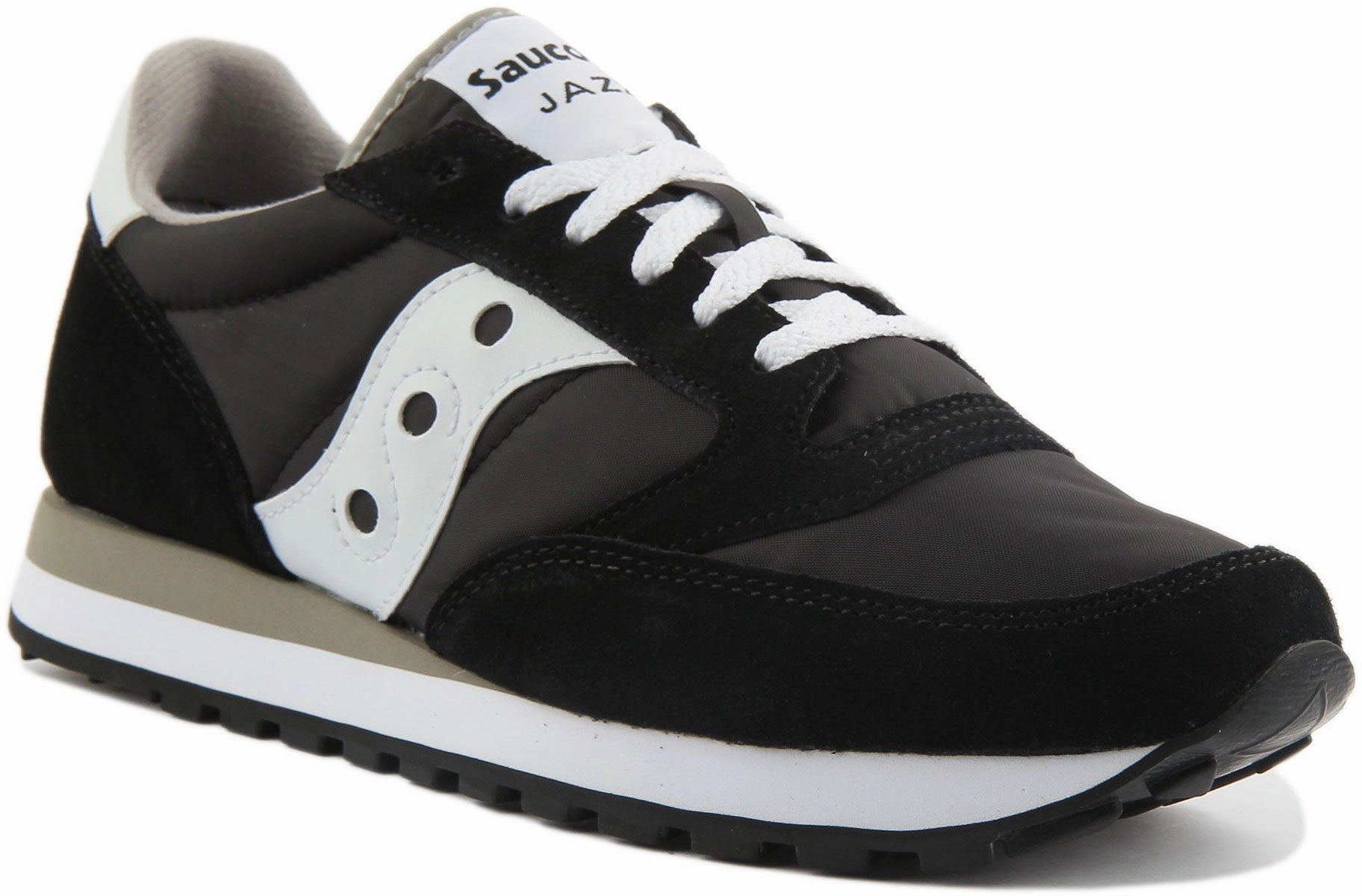 Saucony Jazz Original Shoes In Black White For Men Heel-to-toe transitions feel fluid and responsive Reliable
