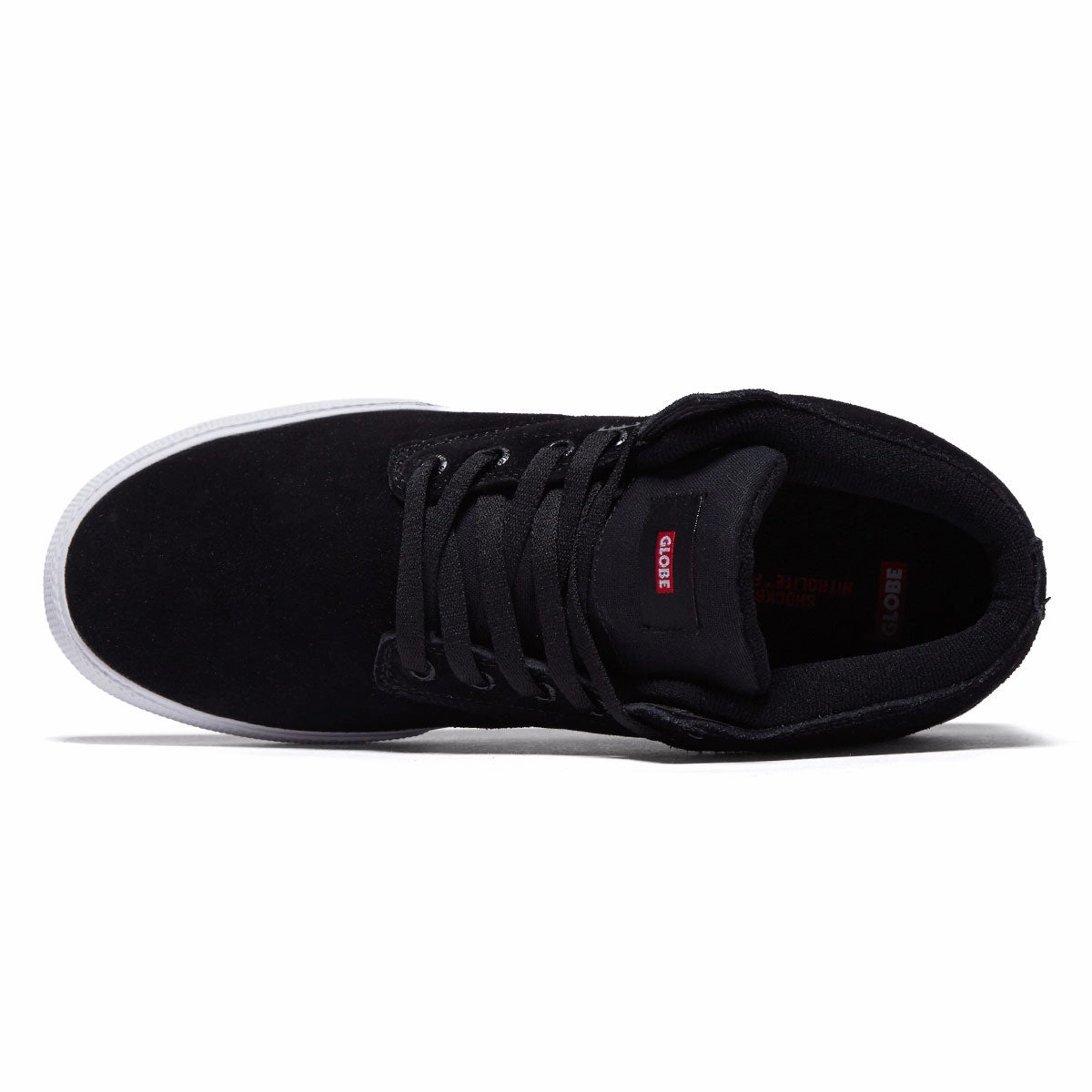 Globe Motley Mid 2.0 Shoes - Black/White Ankle Cushion