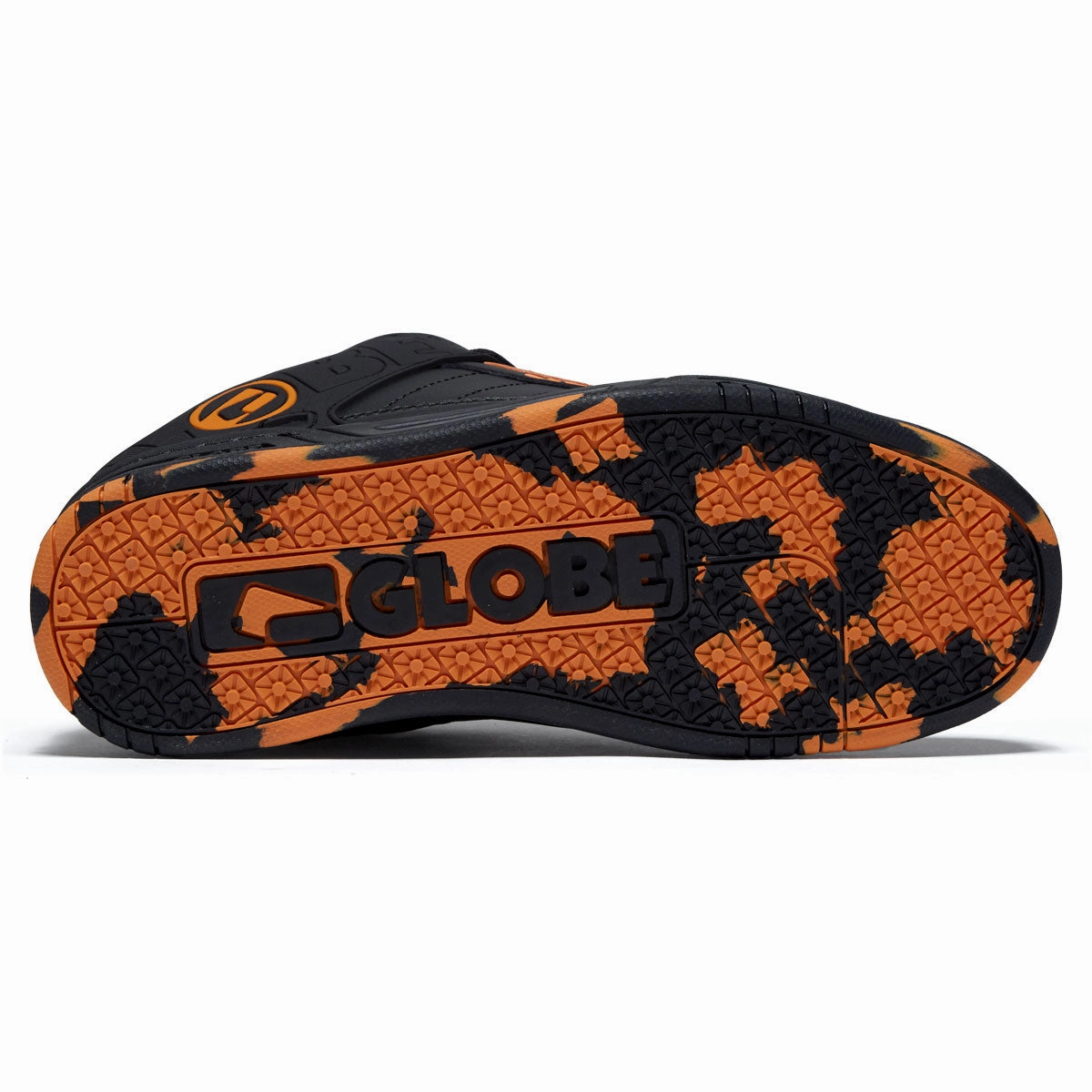 Globe Tilt Shoes - Black/Orange/Mosaic Long Lasting