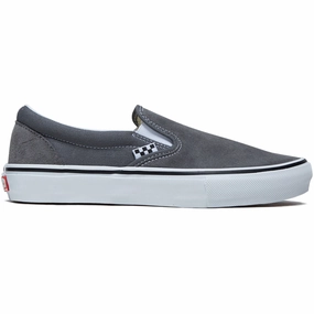 Vans Skate Slip-on Shoes - Pewter/White Ultra Comfort