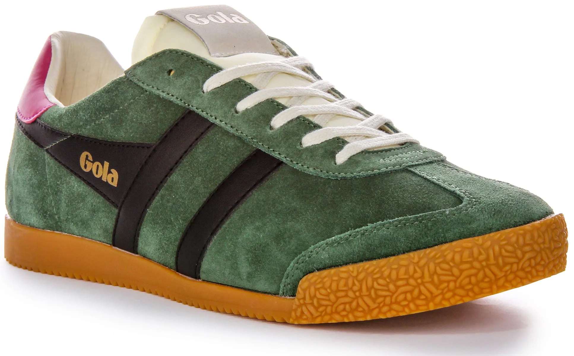 Agility Game Elastic Sole Gola Classics Elan In Green Black For Women