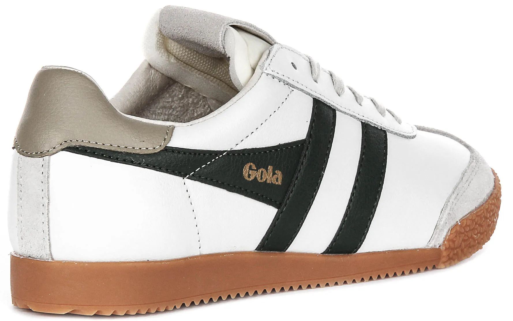 Gola Classics Elan Leather In White Green For Women Perfect Lock