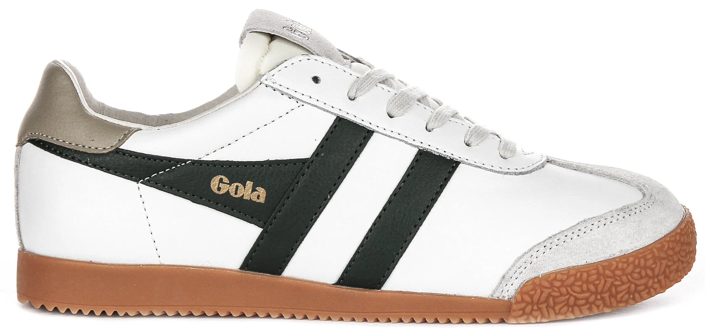 Gola Classics Elan Leather In White Green For Women Perfect Lock